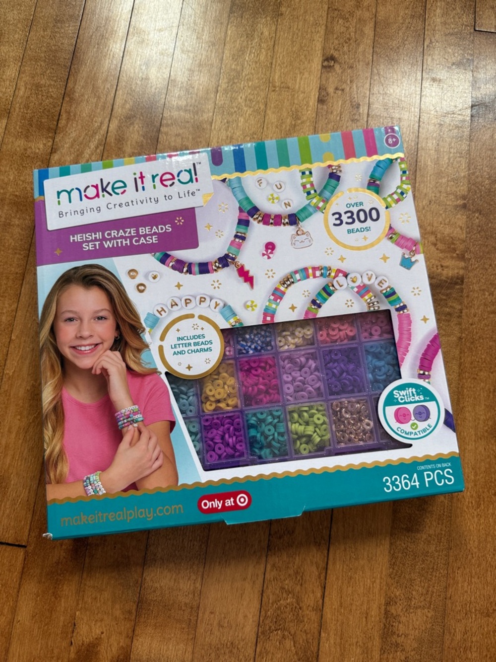 Heishi Craze Beads Set with Case - Pink & Multicolor